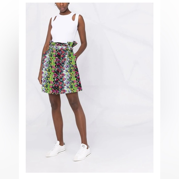 Kenzo abstract floral-print A-line skirt - Picture 5 of 8